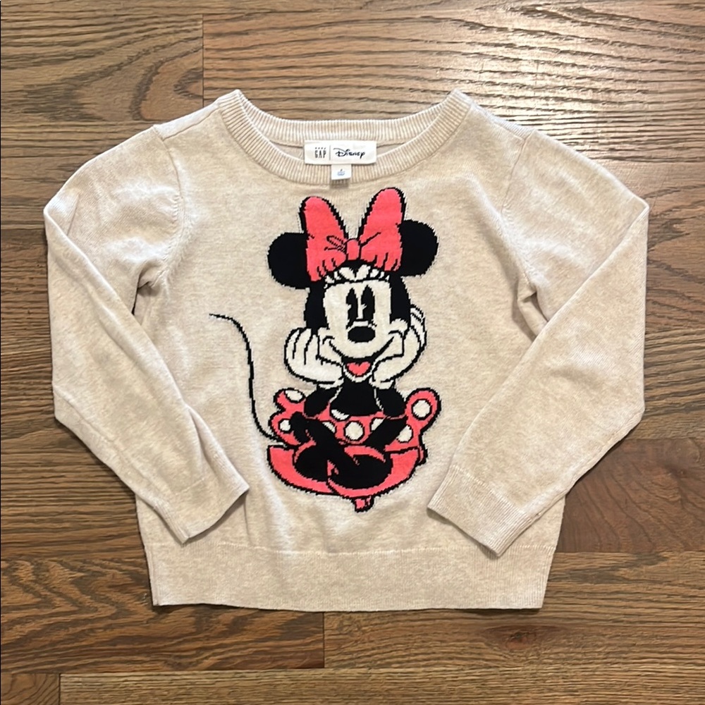 Baby Gap Minnie Mouse Sweater Size 5 GUC runs small